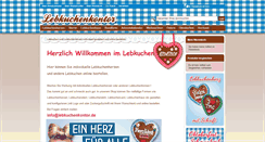 Desktop Screenshot of lebkuchenkontor.de